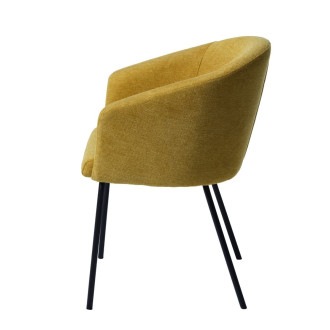 Jídelní židle Unique Furniture EASTON žlutá polyester 34690002