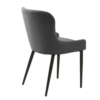 Jídelní židle Unique Furniture ONTARIO šedá polyester 34700001