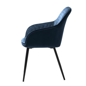 Jídelní židle Unique Furniture MILTON modrá polyester 38460010