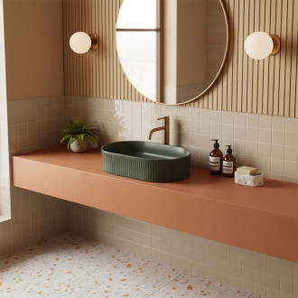 Rea Umyvadlo na desku REA Vanda Olive Matt REA-U3611