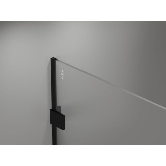 Mexen Lunar Sprchová zástěna pravá 120 x 200 cm, 8 mm průhledná, černá - 830-120-000-70-00-P