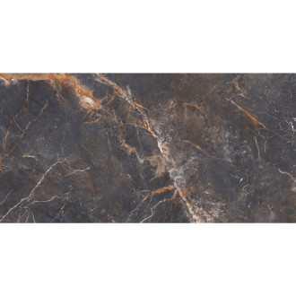 Mexen Visby Černá glazovaná kamenina obdélníková G1, dlažba a obklad 120 x 60 cm, řezba - TL428-120-060-02