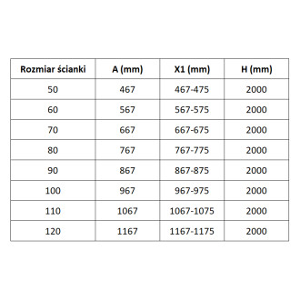 Mexen Lunar L Sprchová zástěna levá 90 x 200 cm, 8 mm průhledná, černá - 830L-090-000-70-00-L