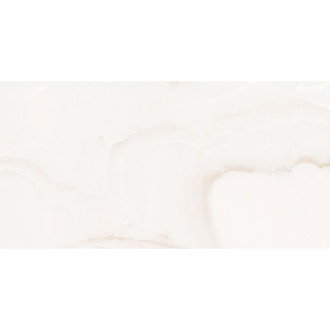 Mexen Onyx Bílá glazovaná kamenina obdélníková G1, dlažba a obklady 120 x 60 cm, lesklá - TL106-120-060-01