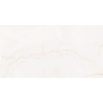Mexen Onyx Bílá glazovaná kamenina obdélníková G1, dlažba a obklady 120 x 60 cm, lesklá - TL106-120-060-01