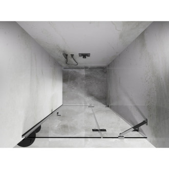 Sprchové dveře Mexen Lunar s pravými panty 100 cm, průhledné, chrom - 834-100-000-01-00-P