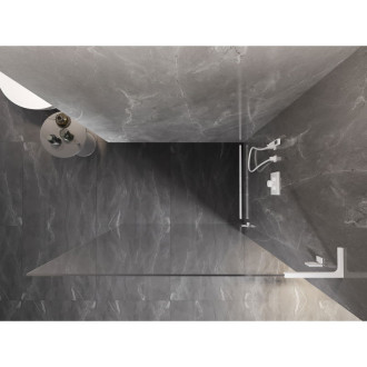 Mexen Lunar L Sprchová zástěna pravá 70 x 200 cm, 8 mm průhledná, bílá - 830L-070-000-20-00-P