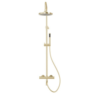 Nástěnný termostatický sprchový a vanový set VEO zlatá lesklá