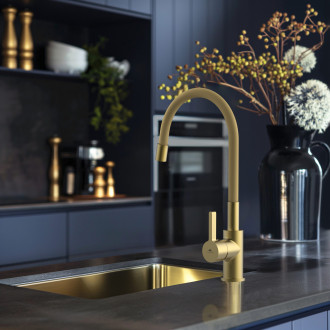 Dřezová baterie FLEXY-33 NEW Zlatá
