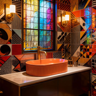 Rea Umyvadlo na desku REA Vanda Cinnamon Matt REA-U6377