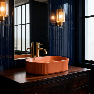 Rea Umyvadlo na desku REA Vanda Cinnamon Matt REA-U6377