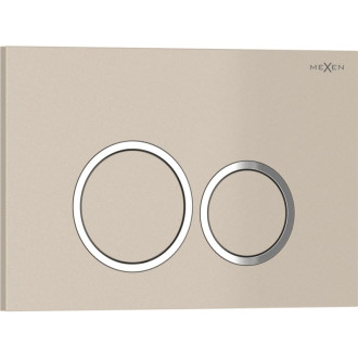 Splachovací tlačítko Mexen Tex 01, béžové - 6101-07