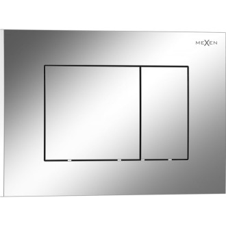 Splachovací tlačítko Mexen Tex 02, lesklý chrom - 6102-03