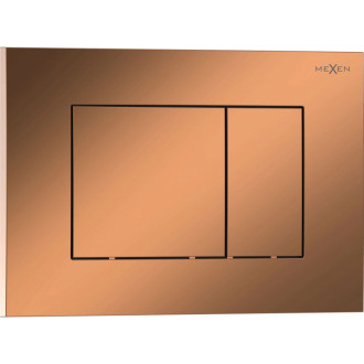 Splachovací tlačítko Mexen Tex 02, lesklé růžové zlato - 6102-09