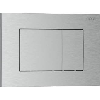Splachovací tlačítko Mexen Tex 02, kartáčovaný nikl - 6102-10