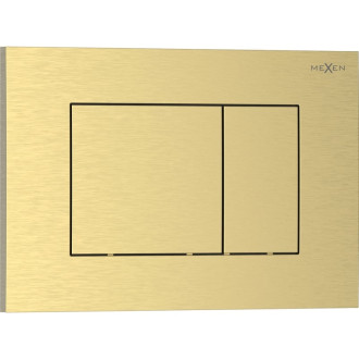 Splachovací tlačítko Mexen Tex 02, kartáčované zlato - 6102-11