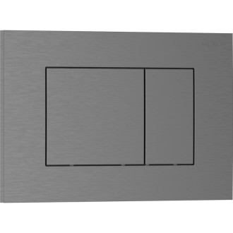 Splachovací tlačítko Mexen Tex 02, kartáčované, pistolově šedé - 6102-12