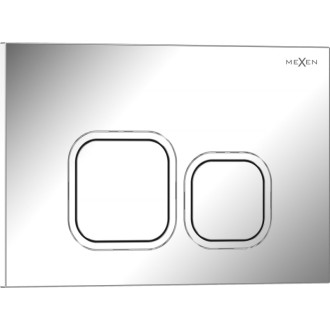 Splachovací tlačítko Mexen Tex 03, lesklý chrom - 6103-03