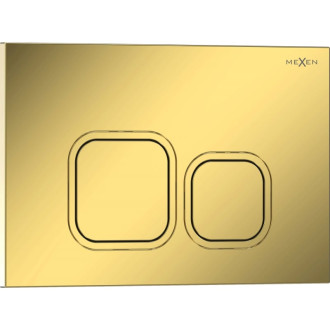 Splachovací tlačítko Mexen Tex 03, lesklé šampaňské zlato - 6103-08