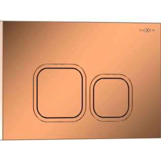 Splachovací tlačítko Mexen Tex 03, lesklé růžové zlato - 6103-09