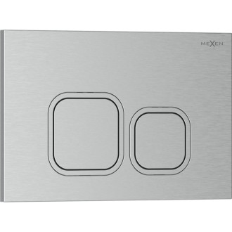 Splachovací tlačítko Mexen Tex 03, kartáčovaný nikl - 6103-10