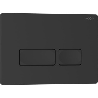 Splachovací tlačítko Mexen Tex 04, matně černé - 6104-02
