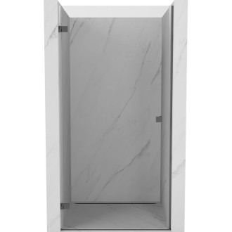 Sprchové dveře Mexen Lunar-B s levými panty 95 cm, průhledné, stříbrná - 832-095-000-95-00-L