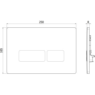 Splachovací tlačítko Mexen Tex 04, zlaté - 6104-06