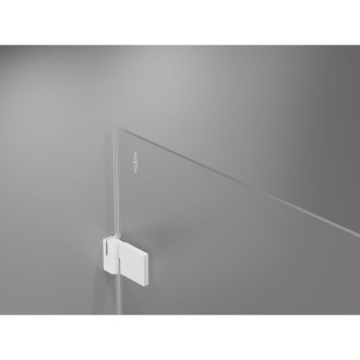 Sprchové dveře Mexen Lunar-B s pravými panty 100 cm, průhledné, bílé - 832-100-000-20-00-P