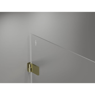 Sprchové dveře Mexen Lunar-B s pravými panty 60 cm, průhledné, zlaté - 832-060-000-50-00-P