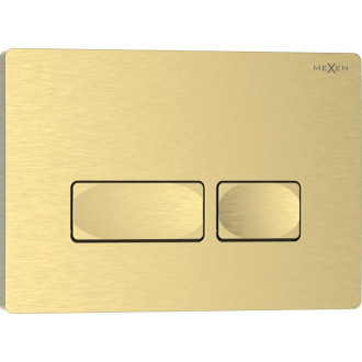 Splachovací tlačítko Mexen Tex 04, kartáčované zlato - 6104-11