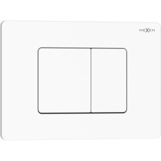 Splachovací tlačítko Mexen Tex 05 nerezová ocel, lesklá bílá - 6105-01