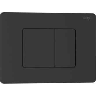 Splachovací tlačítko Mexen Tex 05 nerezová ocel, matná černá - 6105-02
