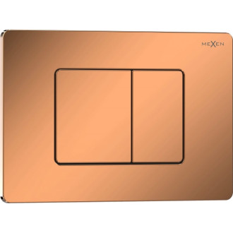 Splachovací tlačítko Mexen Tex 05 nerezová ocel, lesklé růžové zlato - 6105-09