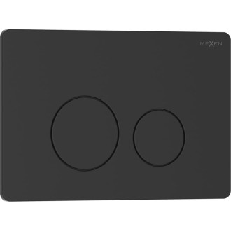 Splachovací tlačítko Mexen Tex 06 nerezová ocel, matná černá - 6106-02