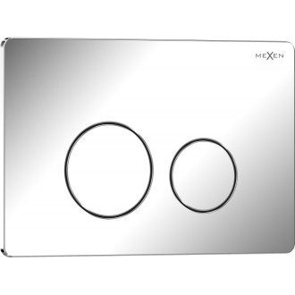 Splachovací tlačítko Mexen Tex 06 nerezová ocel, lesklý chrom - 6106-03