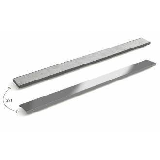 Odtokový žlab STANDARDline NEREZ 2v1 (vložení dlažby)