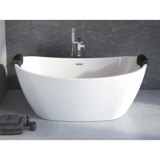 BESCO vana volně stojící AYLA, 1700×800, bílá, sifon chrom, sanitární akrylát VANAYLA170