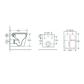 WC sedátko FLAT soft-close, hranaté (ORLO)