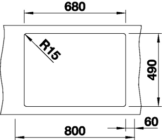Blanco PLEON 8 Silgranit aluminium oboustranné provedení