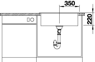 Blanco PLEON 8 Silgranit aluminium oboustranné provedení