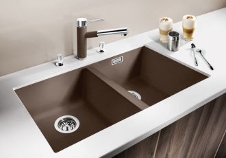 Blanco SUBLINE 350/350 U Silgranit tartufo  s táhlem