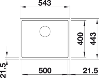 Blanco SUBLINE 500 IF Steel Frame Silgranit antracit bez táhla