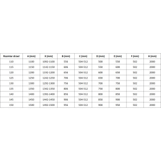 Sprchové dveře Mexen Lunar-B L s pravými panty 110 cm, průhledné, kartáčovaná pistolově šedá - 832SL-110-050-66-00-P