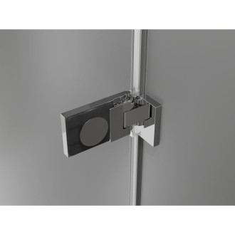 Sprchové dveře Mexen Lunar-F L pravé, skládací 135 cm, průhledné, chrom - 836SL-135-050-01-00-P