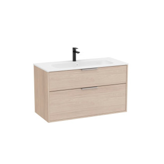Koupelnová skříňka s umyvadlem Roca Optica 99x58x45,5 cm světlý dub OPT1002ZJ