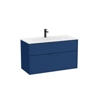 Koupelnová skříňka s umyvadlem Roca Optica 99x58x45,5 cm modrá mat OPT1002ZM