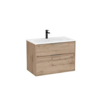 Koupelnová skříňka s umyvadlem Roca Optica 79x58x45,5 cm dub OPT802ZO