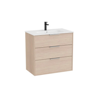 Koupelnová skříňka s umyvadlem Roca Optica 80x75,7x45,5 cm světlý dub OPT803ZJ