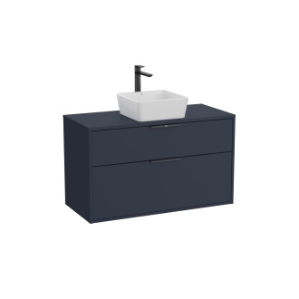 Koupelnová skříňka bez umyvadla Roca Optica 98,5x58x45,5 cm modrá mat OPTDESK1002ZM